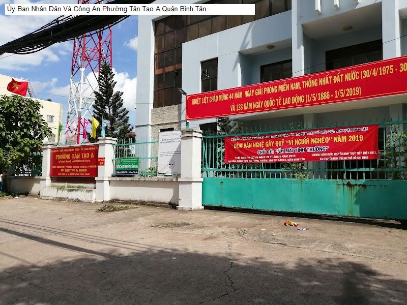 Ủy Ban Nhân Dân Và Công An Phường Tân Tạo A Quận Bình Tân