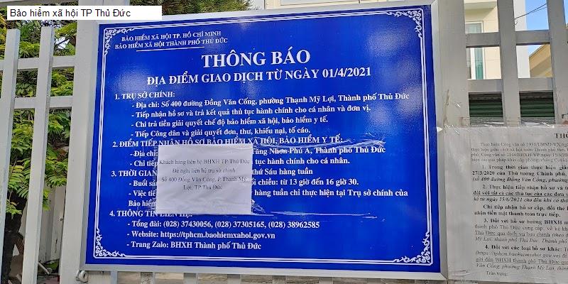 Bảo hiểm xã hội TP Thủ Đức