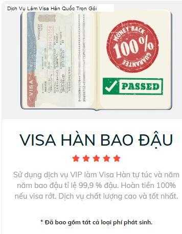 Dịch Vụ Làm Visa Hàn Quốc Trọn Gói