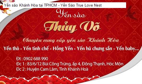 Chất lượng Yến sào Khánh Hòa tại TPHCM - Yến Sào True Love Nest